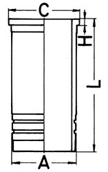 Артикул: 89862110, Гильза Deutz TCD2013, RVI DXi5/7, Volvo D7E
