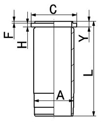 Артикул: 89561110, Гильза (бурт 127,00mm) Volvo TD73, D7A/B