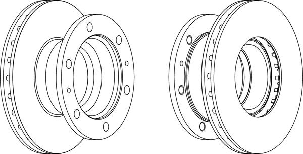 Артикул: FCR105A, Диск тормозной Iveco EuroCargo 60/65/75/95E...