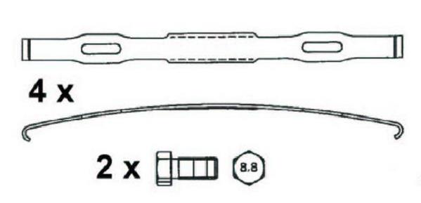 Артикул: FCV4378BFE, Колодки тормозные WVA29174, 29218, 29273 с пружинами RVI Premium/Magnum, Volvo FM  Meritor Elsa 225-3