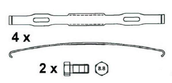 Артикул: FCV4378BFE, Колодки тормозные WVA29174, 29218, 29273 с пружинами RVI Premium/Magnum, Volvo FM  Meritor Elsa 225-3