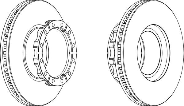 Артикул: FCR173A, Диск тормозной Iveco EuroCargo/EuroStar/EuroTech/Trakker