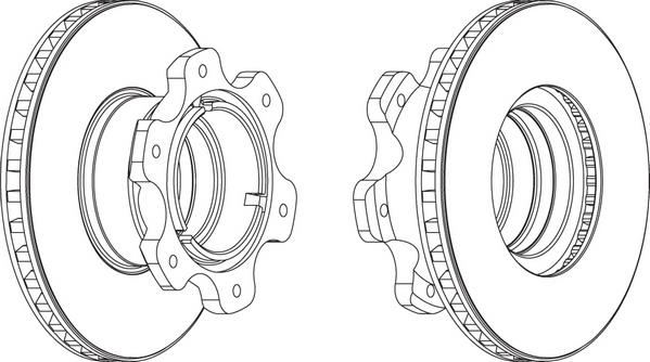 Артикул: FCR208A, Диск тормозной MB Vario