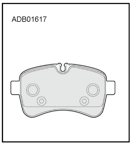 Артикул: ADB01617, Колодки тормозные комплект Iveco Daily 35C.../50C... 2006->