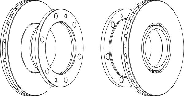 Артикул: FCR322A, Тормозной диск Iveco EuroCargo