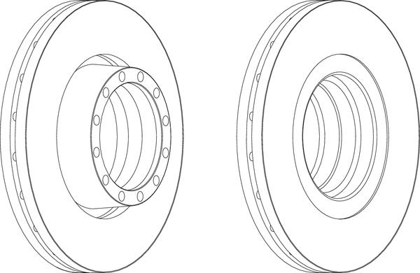 Артикул: FCR132A, Тормозной диск Iveco EuroCargo, EuroStar, EuroTech