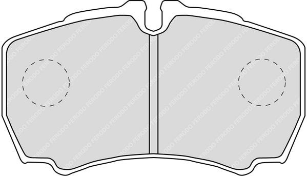Артикул: FVR1405, Колодки тормозные комплект 107x61x20 Iveco Daily III,IV