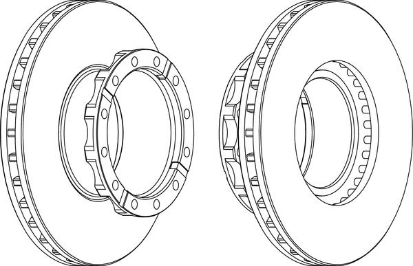 Артикул: FCR254A, Диск тормозной Iveco EuroTech/Stralis/Trakker