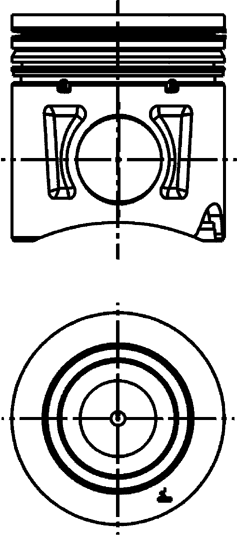 Артикул: 852650, Поршень комплект Iveco F3AE0681 CURSOR 10 Euro2/3