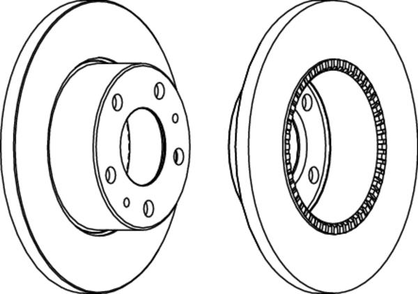 Артикул: FCR196A, Диск тормозной с ABS Iveco Daily II