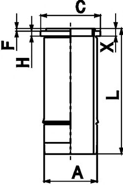 Артикул: 89599110, Гильза Scania DC9