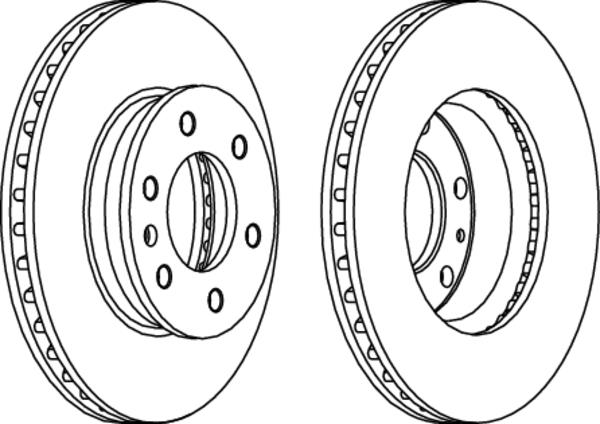 Артикул: FCR310A, Диск тормозной передний Mercedes SPRINTER/VW CRAFTER 06=>