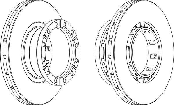 Артикул: FCR318A, Диск тормозной для ABS Iveco Stralis